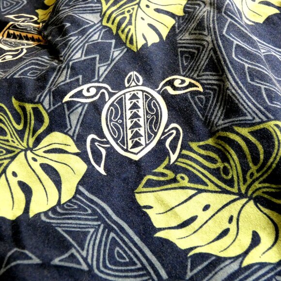 E & K Men Hawaiian Shirt Size L 100% Cotton Short Sleeve Made in Hawaii Summer - Picture 5 of 7